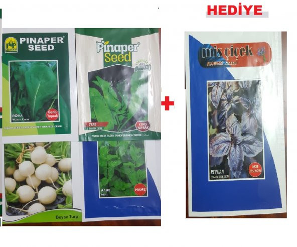 Tere -roka -nane- Beyaz Turp Tohumu +(reyhan Tohumu Hediye)