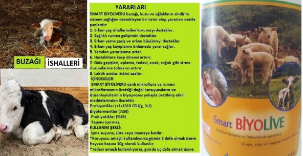 Biyo Live 1 Kg (buzağılar Için Ishal Önleme Ve Tedavisinde Yardımcı) - 2