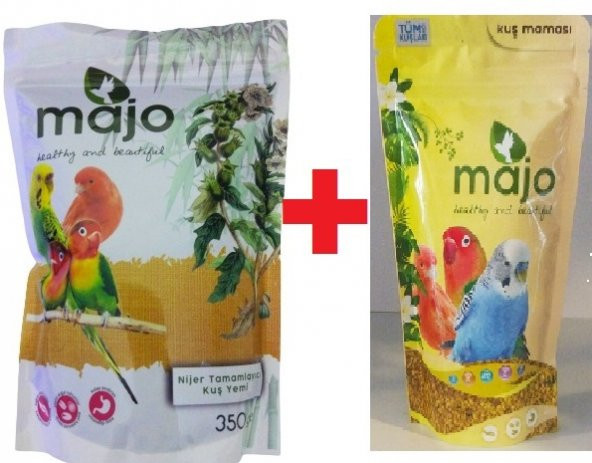 Kuş Maması (tüm Kuşlar Içindir) 150 Gr + Kuş Kızıştırıcı (nijer Tamamlayıcı Kuş Yemi 350gr)