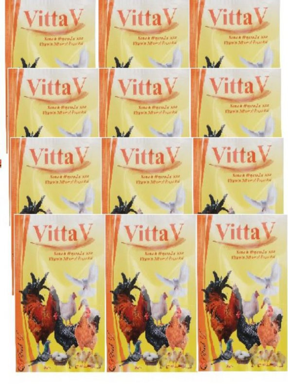 Vittav 100 Gr X 12 Adet (Kanatlı Hayvanlar için Vitamin ve Mineral Takviyesi)