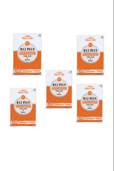 New Life B12 Plus 60 Tablet 5 Adet ürün görseli