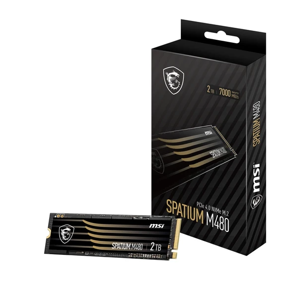 2TB MSI SPATIUM M480 PRO NVMe M.2 7400/7000MB/s ürün görseli