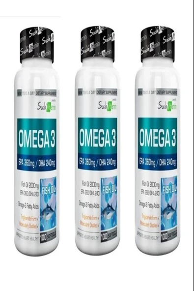 Suda Vitamin Omega-3 100 Softgel 3 Adet ürün görseli