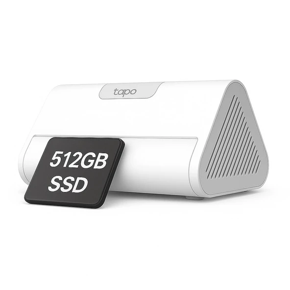 TP-Link Tapo 5H500 HomeBase 512GB SSD | Yapayzeka Kamera Depolama Merkezi | 16GB Dahili Hafıza | Smart Homebase | AI Yüz Tanıma | 64 Sensör ve 16 Kamera Desteği ürün görseli 1