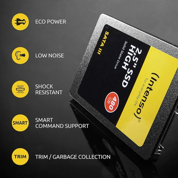 Intenso SSD 2.5 inç SATA 3 480 GB - Resim 5