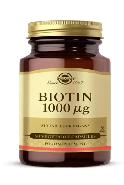 Solgar Biotin 1000 Mcg 50 Kapsül 2 Adet - Resim 3