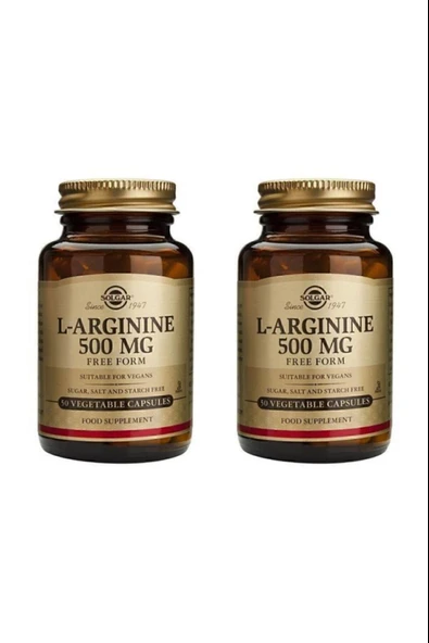 Solgar L-arginine 500 Mg 50 Kapsül 2 Adet ürün görseli