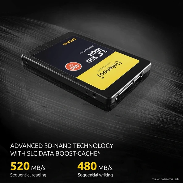 Intenso SSD 2.5 inç SATA 3 480 GB - Resim 4
