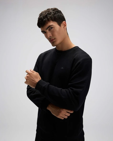 Ellesse EM282-1-BK Erkek Siyah Sweat - Resim 7