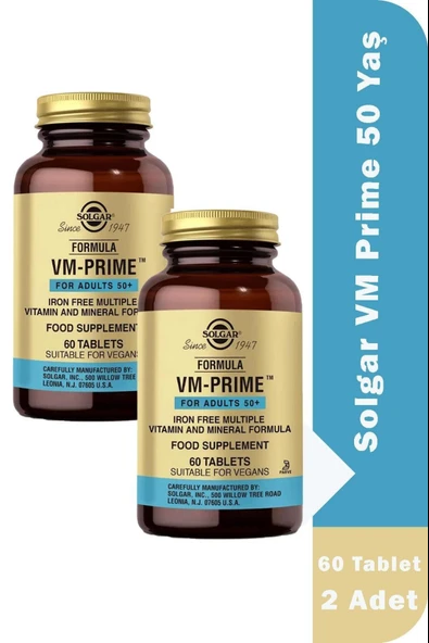 Solgar 50 Yaş Prime 60 Tablet 2 Adet ürün görseli