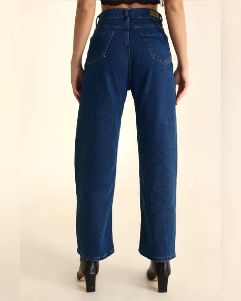 Lewaldi Jeans Palazzo Lycra Model Jeans - Resim 3