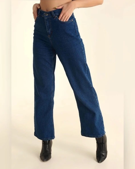 Lewaldi Jeans Palazzo Lycra Model Jeans - Resim 2