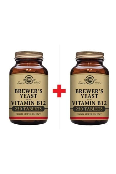 Solgar Brewer's Yeast With Vitamin B12 250 Tablet 2 Adet ürün görseli