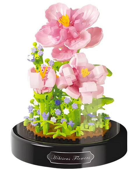 Ctoy Fanuslu Çiçek Serisi Hibiskus Lego Seti 18497 - Resim 3