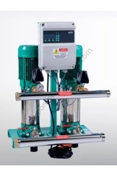 Wilo Initial Coe2-msv 408 T 2x2,2kw Trifaze Dikey Çok Kademeli 2 Pompalı Hidrofor Seti ürün görseli 1