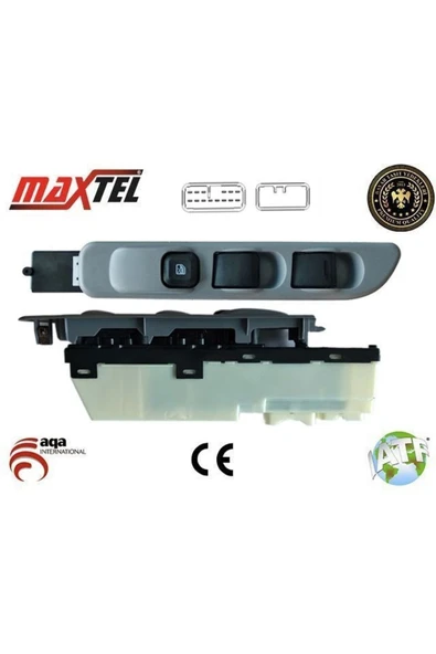 ÖZGÜÇYEDEK Cam Kaldırma Anahtarı Sol 24 V 14 Pın Mıtsubıshı Fuso Canter 07 Uyumlu ürün görseli 1