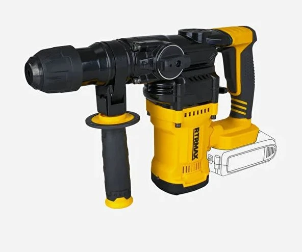 AKÜLÜ KIRICI-DELİCİ KÖMÜRSÜZ 2.2J 22MM *AKÜSÜZ* RTRMAX X-LION ürün görseli 1