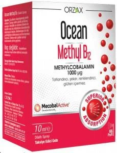 Orzax Ocean Methyl B12 10 ml - Takviye Edici Gıda ürün görseli