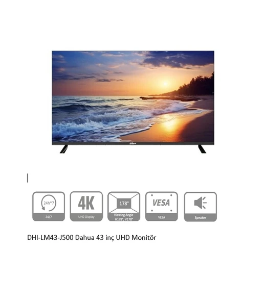 DAHUA DHI-LM43-J500 43 inç UHD Monitör ürün görseli 1