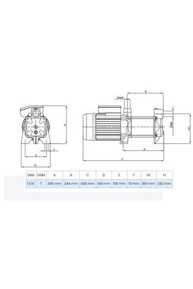 Wilo MSH 408T Yatay Kademeli Santrifüj Pompa 4 Hp 9 Bar 10 m³/h - Resim 2