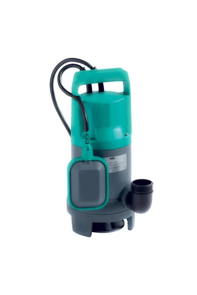 Wilo Waste 14.9 Az Kirli Su Drenaj Dalgıç Pompa 10 Mt. Kablolu Flatörlü 9 mss 13 m³/h 220 Volt ürün görseli 1