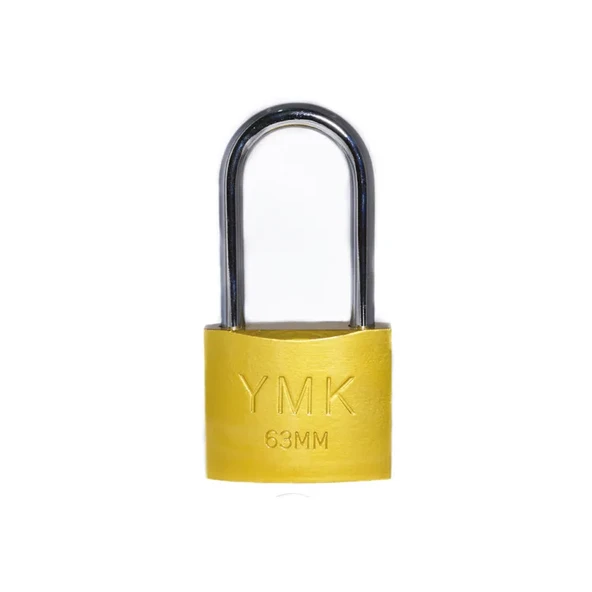 YMK Eko Sarı Boyalı Uzun Kancalı Asma Kilit 32mm ürün görseli 1
