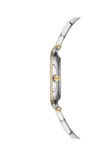 NACAR SAFİR CAM GÜMÜŞ - ALTIN KADIN KOL SAATİ NC34-39C714-CSMS - Resim 2