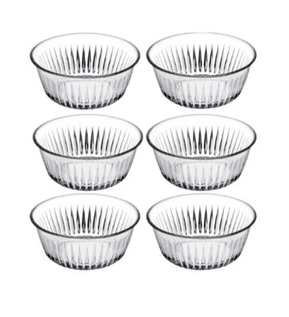 Paşabahçe 530146 Cam Kase Takımı Frezya 6'lı Servis Kasesi Çerezlik ürün görseli 1