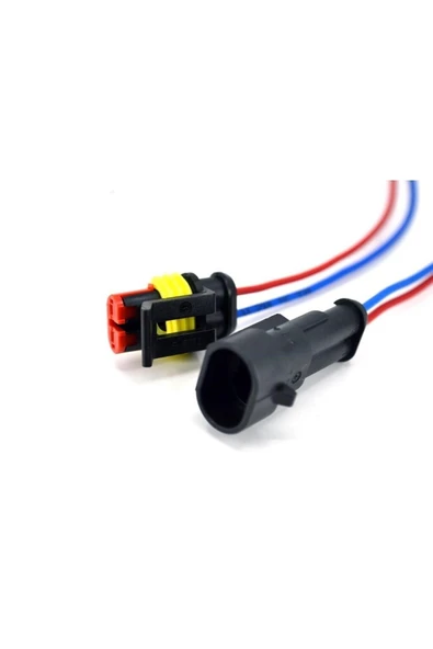 Adam 2 Kablolu Süper Seal Erkek Dişi Takım Elektrik Bağlantı Soketi ürün görseli