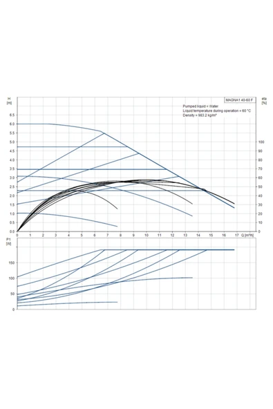 Grundfos Magna1 40-60 F 220 1x230v Pn6/10 - Resim 2