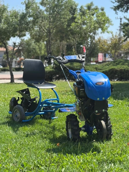 DALAZ 7,5 HP DİZEL ÇAPA MAKİNASI TAKIM, ÇELİK DÖKÜM GÖVDELİ,YERLİ,OTOMATİK 4 VİTESLİ,BORÇELİĞİ BIÇAK - Resim 2