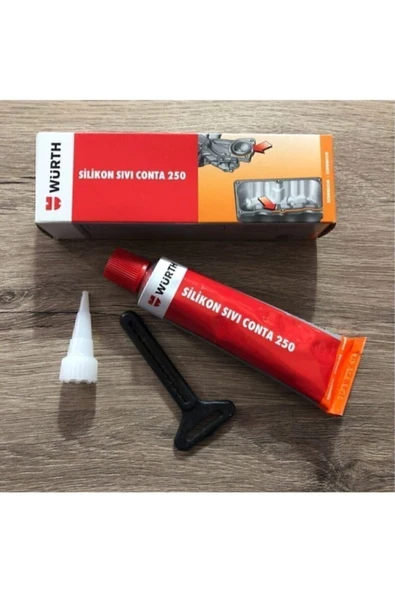 Würth Silikon Sıvı Conta Siyah 250°c Isıya Dayanıklı 70ml ürün görseli