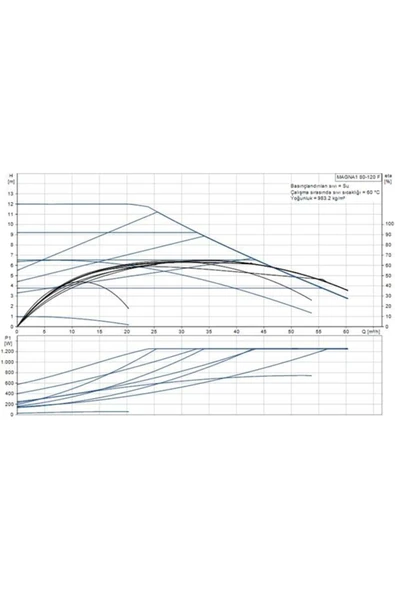 Grundfos MAGNA1 80-120 F(360 mm) 600.000+ Kazan İçin Frekans Konvertörlü Sirkülasyon Pompası 12mss 6 - Resim 2