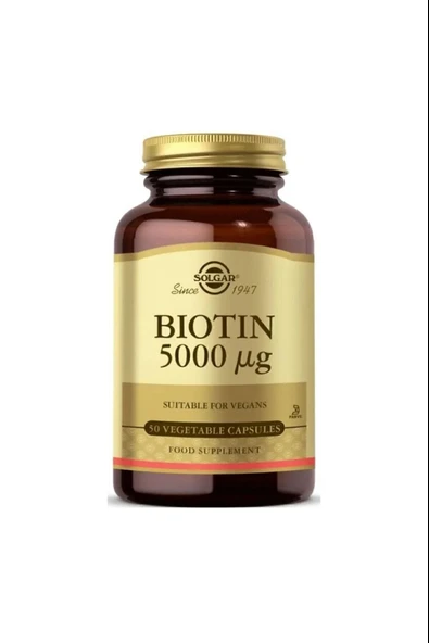 Solgar Biotin 5000 Mcg 50 Kapsül 3 Adet - Resim 2