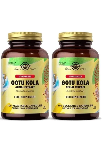 Solgar Gotu Kola Aerial Extract 100 Kapsül 2 Adet ürün görseli