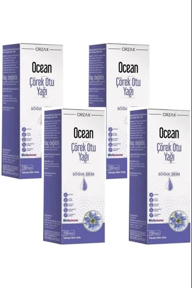 Ocean Çörek Otu Yağı Soğuk Sıkım 150 ml 4 Adet ürün görseli