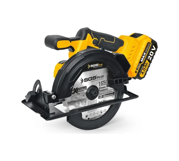 Sgs Plus SGS5541 165MM Akülü Sunta Kesme Makinası 20 Volt Tek Akülü ürün görseli 1