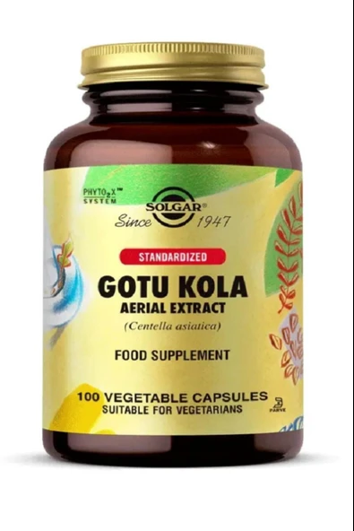Solgar Gotu Kola Aerial Extract 100 Kapsül 2 Adet - Resim 3