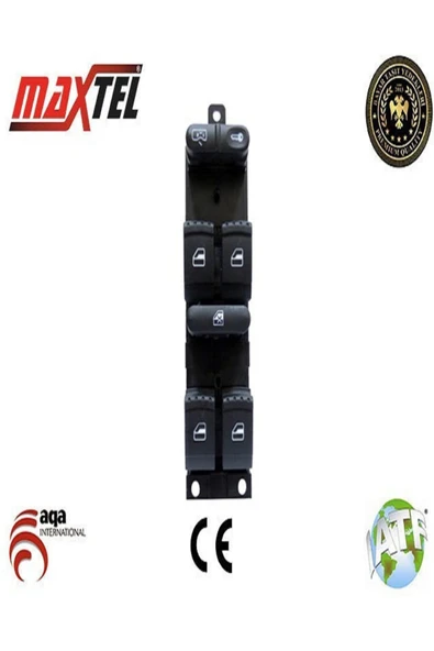 Maxtel ÖzLina   CAM KALDIRMA ANAHTARI VW BORA -GOLF IV-PASSAT ON SOL 9 FISLI  1J4959857B ürün görseli 1