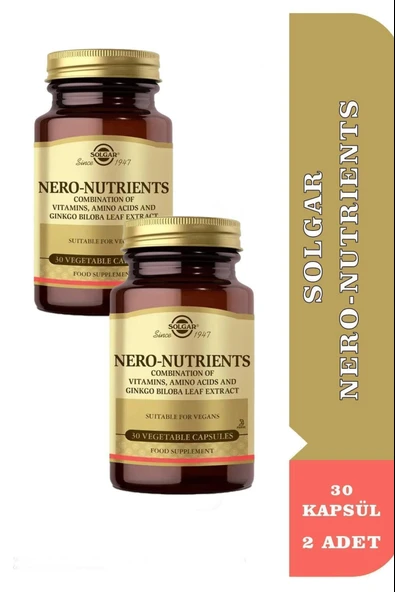 Solgar Nero Nutrients 30 Kapsül 2 Adet ürün görseli
