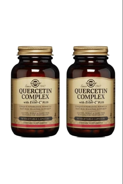 Solgar Quercetin Complex 50 Kapsül 2 Adet ürün görseli