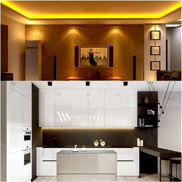 Cata CT-4538 5m 18W 240 Çipli Amber Iç Mekan Şerit LED - Resim 3
