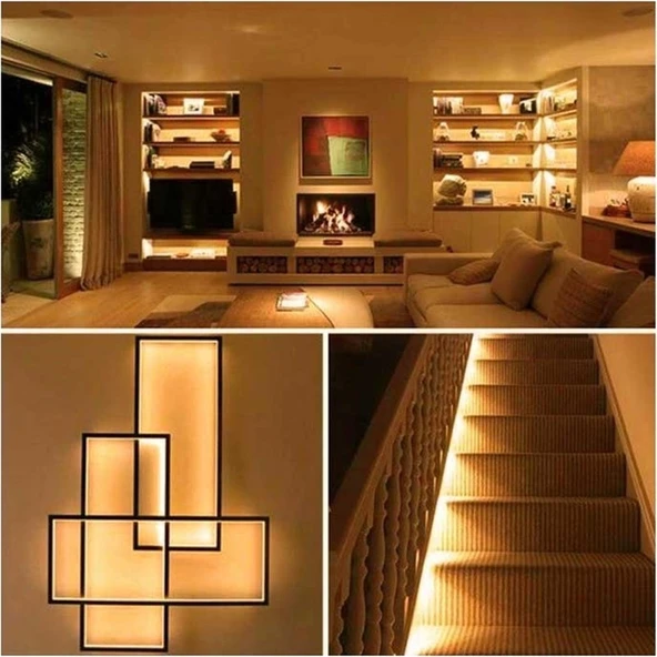 Cata CT-4538 5m 18W 240 Çipli Amber Iç Mekan Şerit LED - Resim 4