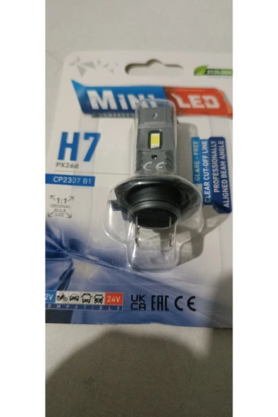 Photon H7 Mini COMPACT  Led Oto Ampul Photon 2li Set 2ADET - Resim 3