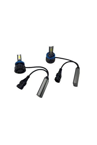 CAREK 9v-32v H11 Dob Led Xenon Far Ampul Seti Can Bus 6500k 8000 Lümen ürün görseli 1