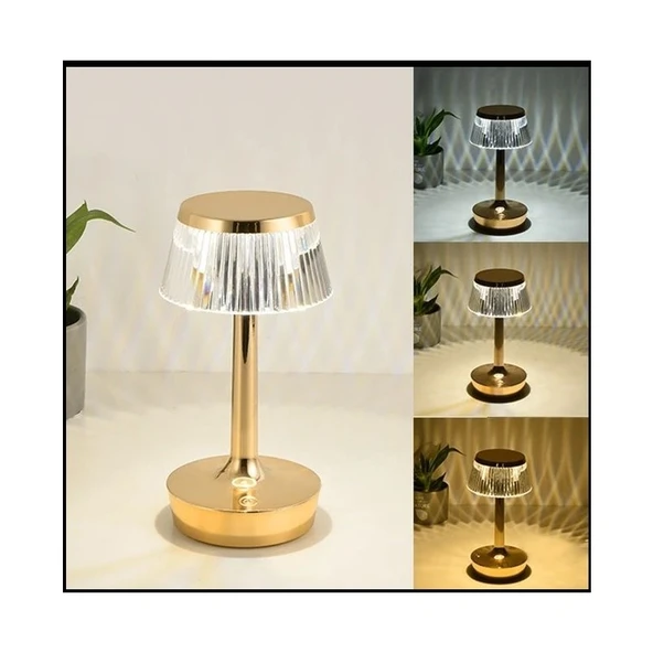 Cata Rio Şarjlı Masa Lambası CT-8434 Tek Anahtarla 3 Renk - Resim 3