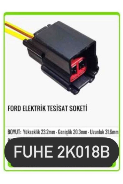 fuhe Fhe 2k018b Ford Elektrik Tesisat Soketi ürün görseli 1