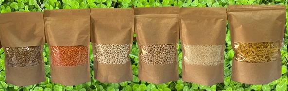 Organik Sertifikalı Bakliyat Seti (Kırmızı Mercimek, Yeşil Mercimek, Kuru Fasulye, Nohut, Pirinç, Burgu Makarna) - Resim 7