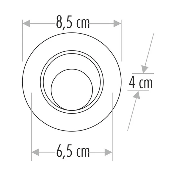 Cata CT-5256 8W Safir Spot Armatür 3200K Günışığı - Resim 3