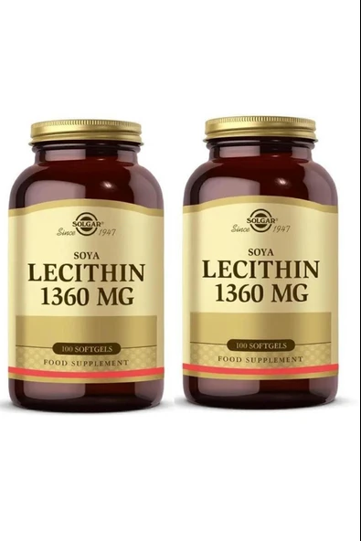 Solgar Soya Lecithin 1360 mg 100 Kapsül 2 Adet ürün görseli